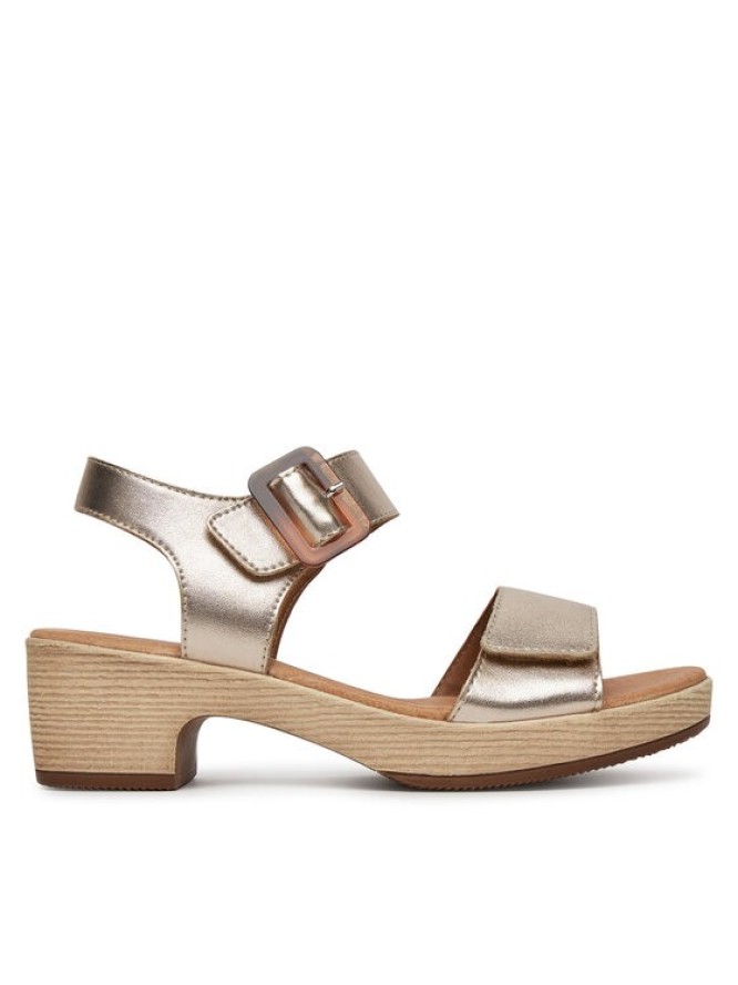 Remonte Sandały D0N52-90 Złoty