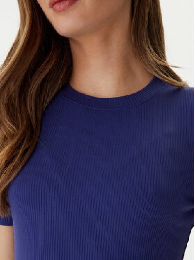 Calvin Klein T-Shirt LV044D246G Fioletowy Slim Fit