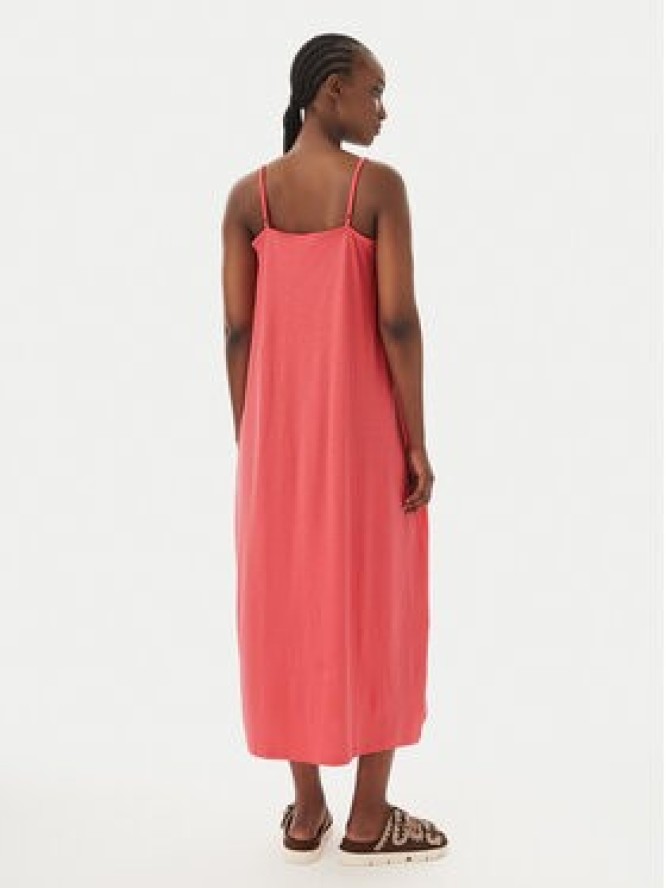 Vero Moda Sukienka letnia Luna 10286077 Koralowy Regular Fit