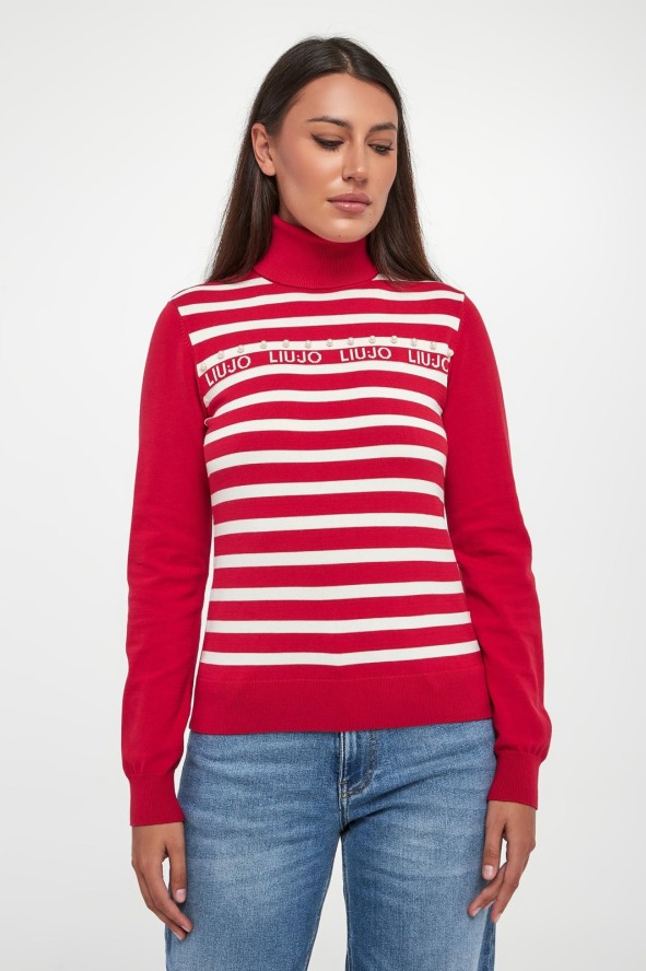 Golf damski w paski LIU JO