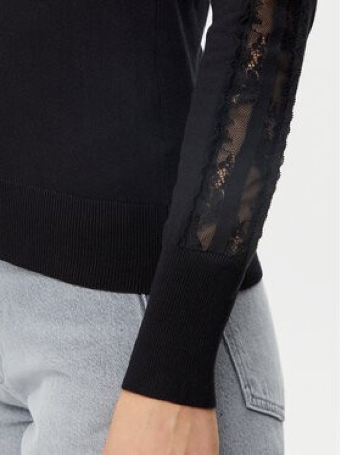 Morgan Sweter 251-MIELO Czarny Slim Fit