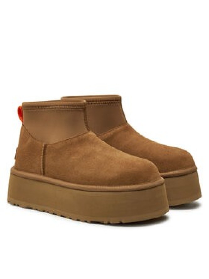 Ugg Śniegowce W Classic Mini Dipper 1168170 Brązowy