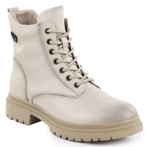 Botki damskie workery ocieplane beżowe Potocki 25-19324