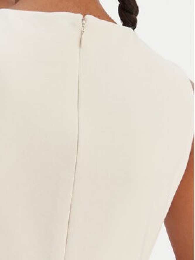 LAUREN RALPH LAUREN Sukienka koktajlowa 200980935002 Écru Slim Fit