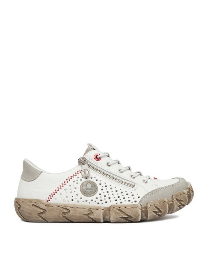 Rieker Półbuty L0355-80 Biały