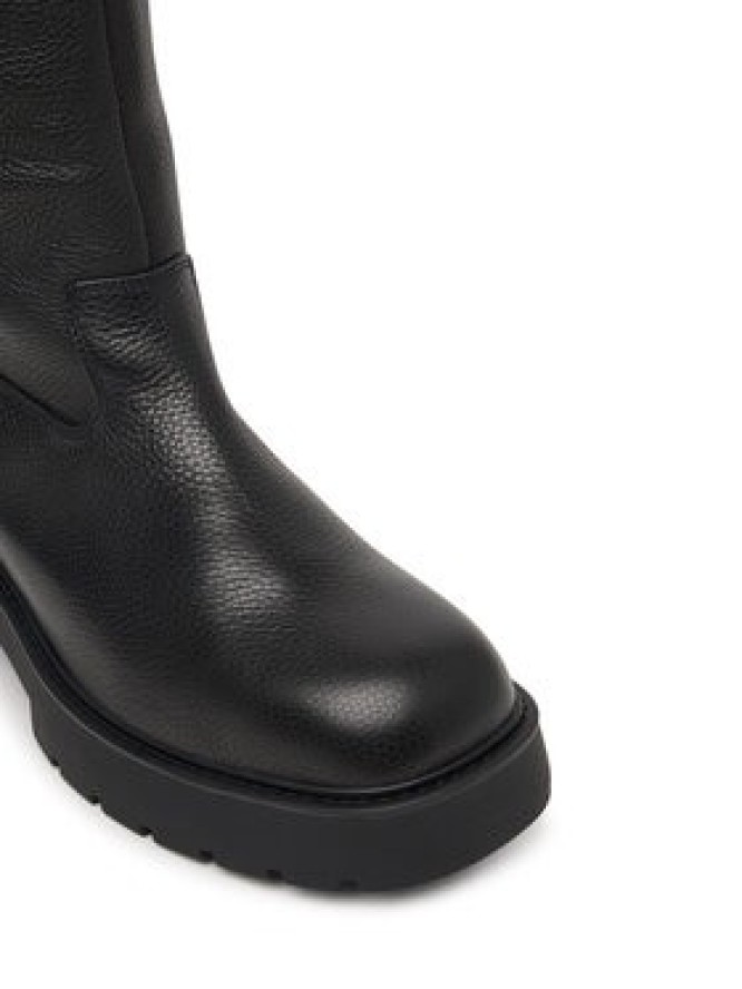 Calvin Klein Kozaki Chunky High Boot Lth Hdw HW0HW03201 Czarny
