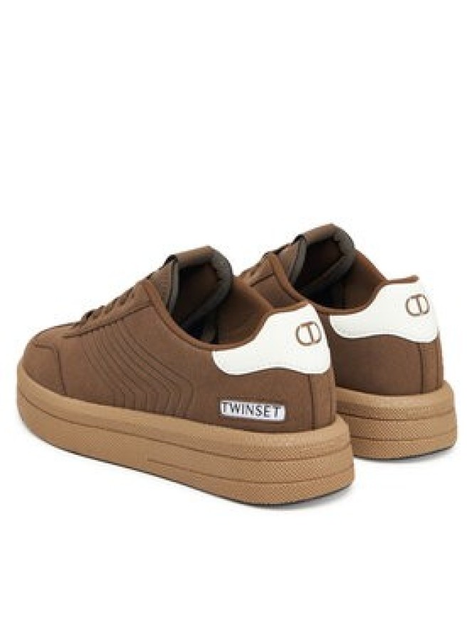 TWINSET Sneakersy 252TGT01E Brązowy