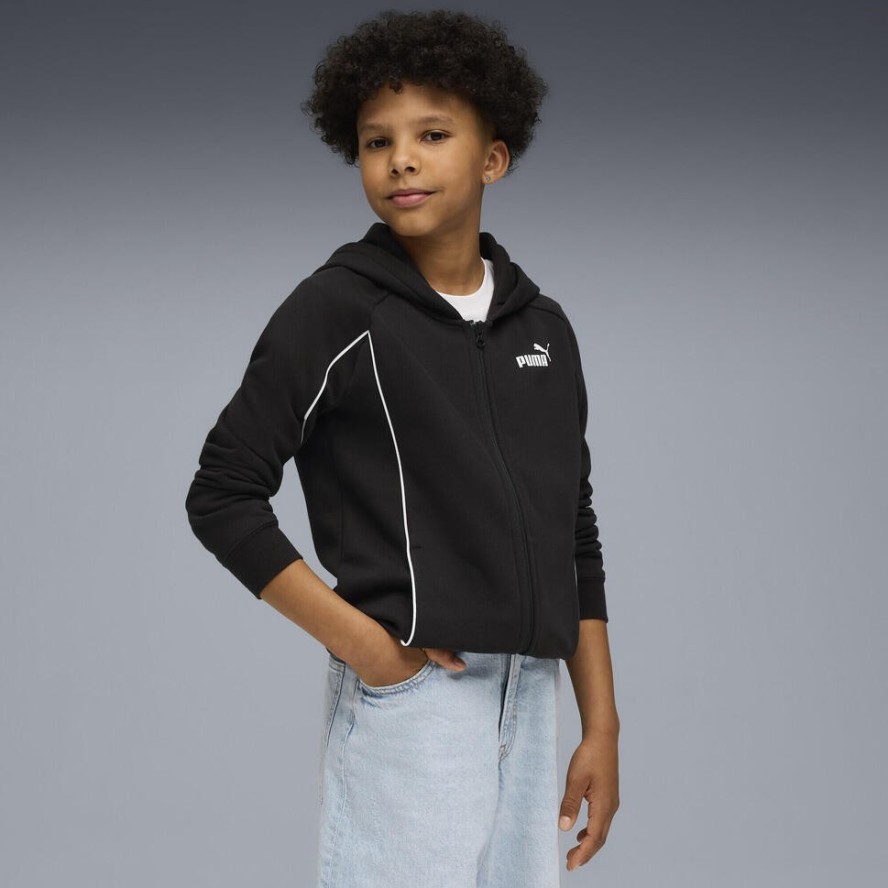 Młodzieżowa bluza z kapturem PUMA Sport na zamek PUMA