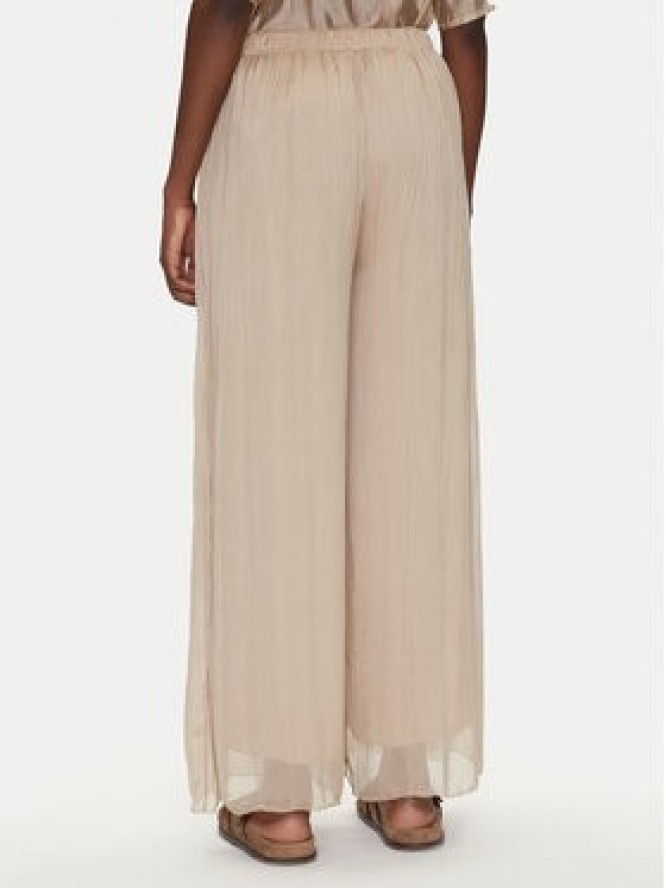 Bomboogie Spodnie palazzo PW8992TSET5 Beżowy Relaxed Fit