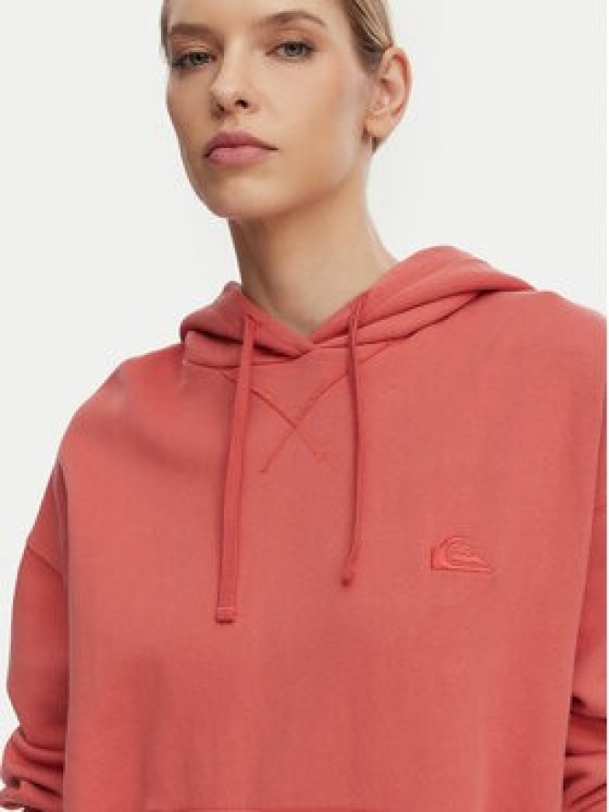 Quiksilver Bluza Esential Hoodie EQWFT03191 Koralowy Regular Fit