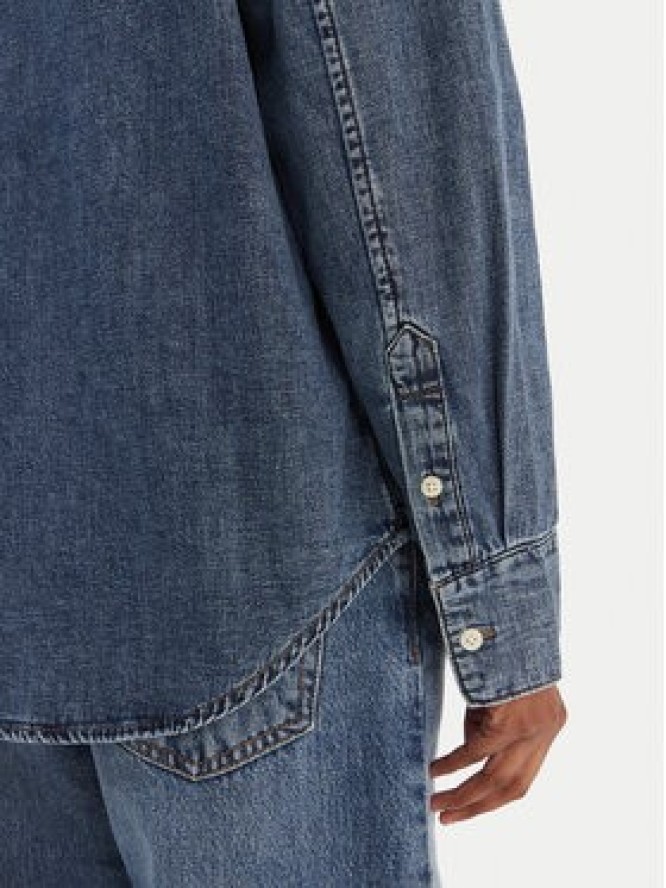 Calvin Klein Jeans Koszula jeansowa LV047E742G Granatowy Regular Fit