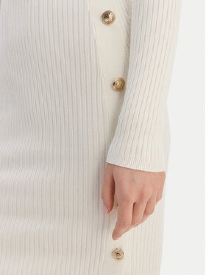 Guess Sukienka dzianinowa W6RK06 Z2YJ2 Écru Regular Fit