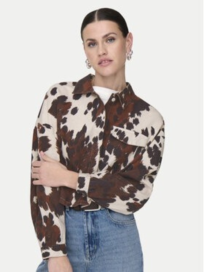 ONLY Koszula Canny 15358626 Brązowy Regular Fit