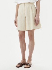 Weekend Max Mara Bermudy Ecuba 2515141032 Écru Regular Fit