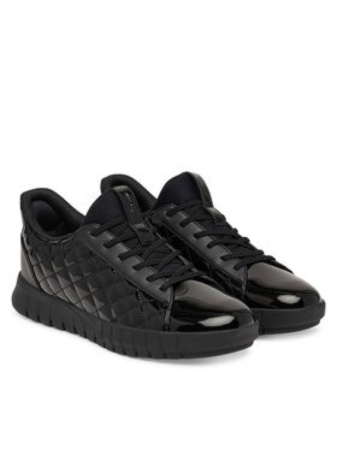 Geox Sneakersy D Flextride Plus D667SB 254 C9999 Czarny