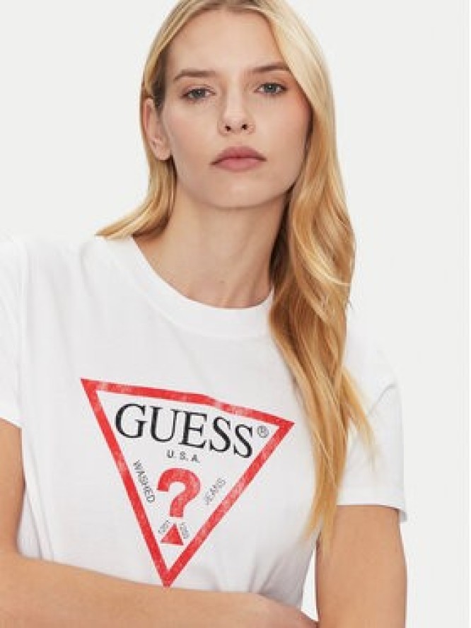Guess T-Shirt W2BI69 K8FQ1 Biały Regular Fit