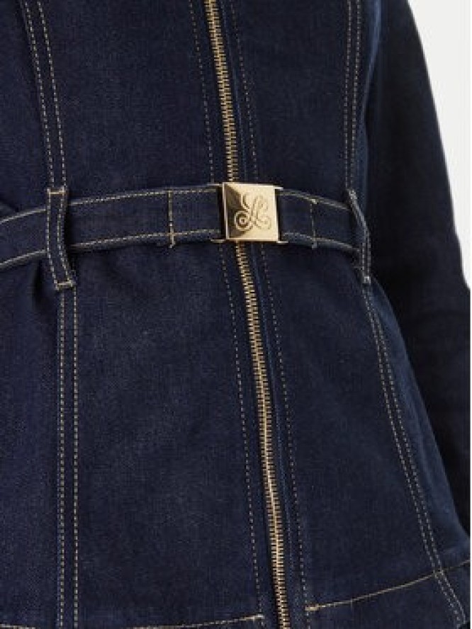 Luisa Spagnoli Kurtka jeansowa Vigana 542808 Granatowy Slim Fit