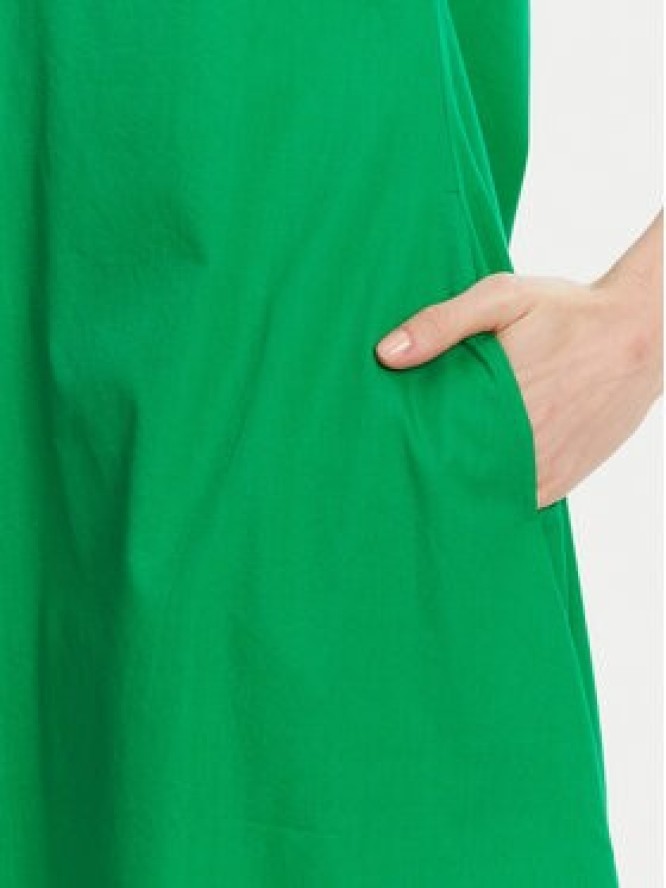 Selmark Sukienka letnia BL495 Zielony Regular Fit