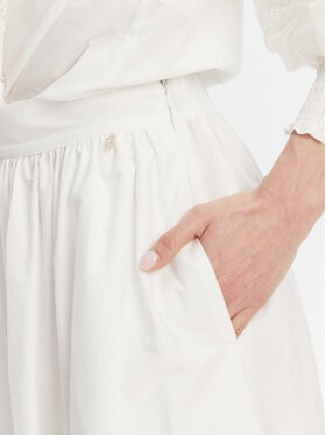 Liu Jo Spódnica midi WA5258 T4853 Biały Regular Fit