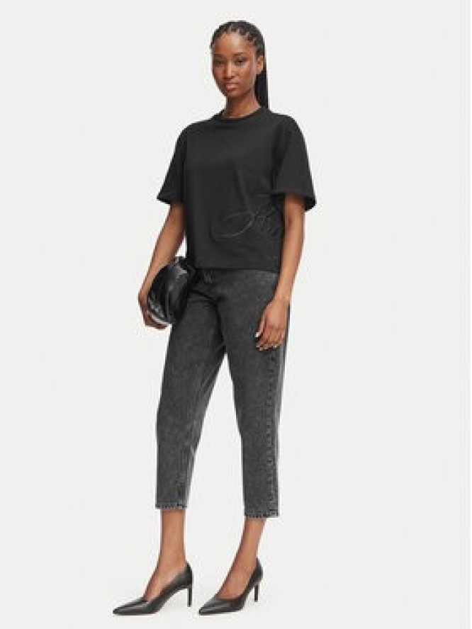 HUGO T-Shirt Duslant 50570677 Czarny Oversize