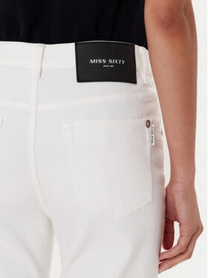 Miss Sixty Jeansy 6S1JJ3430T Biały Wide Leg