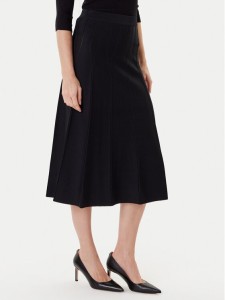 TWINSET Spódnica midi 252TP3641 Czarny Regular Fit