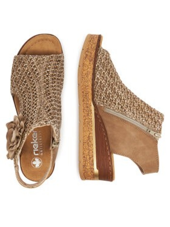 Rieker Sandały 63791-60 Brązowy