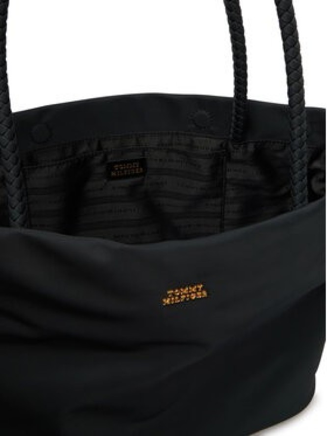 Tommy Hilfiger Torebka Th Marina Hobo/Tote Nylon AW0AW18862 Czarny