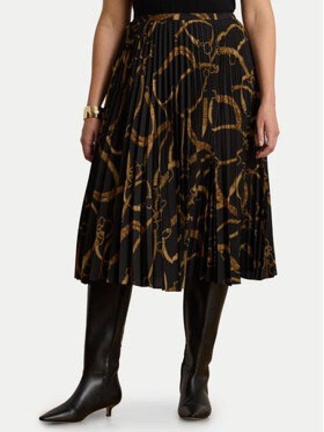 LAUREN RALPH LAUREN Spódnica plisowana 200P14015001 Czarny A-Line Fit