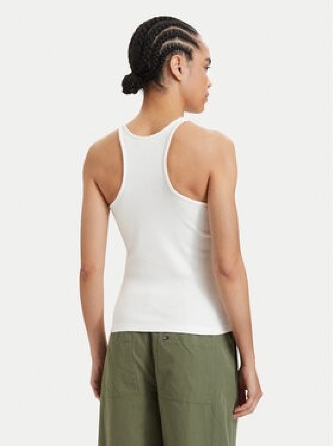 Tommy Jeans Top Racerback DW0DW22264 Biały Slim Fit