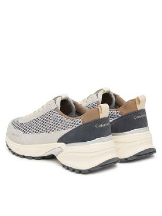 Calvin Klein Sneakersy Hike Runner Lace Up Techmix YW0YW02030 Beżowy