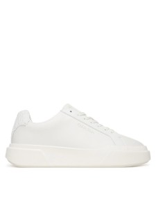 Calvin Klein Sneakersy Chunky Cupsole Laceup Lth Bt Aop YW0YW02036 Biały