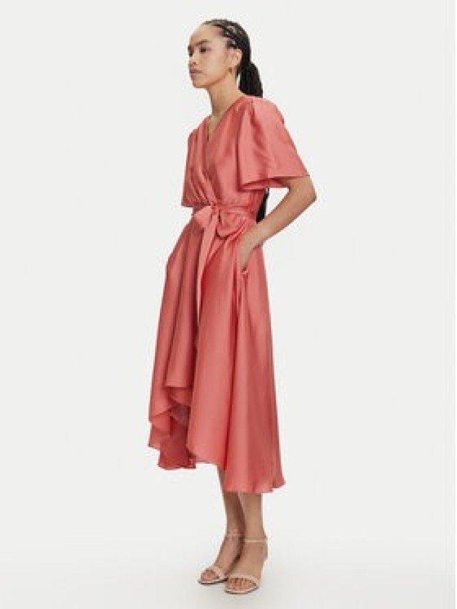 Swing Sukienka koktajlowa 5AJ04000 Pomarańczowy Regular Fit