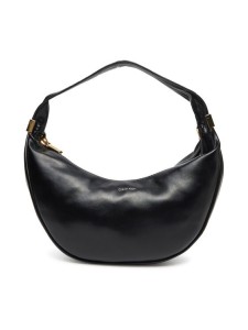 Calvin Klein Torebka Pinched Soft Crescent Sm LV04F3010G Czarny