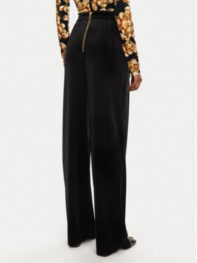 Balmain Spodnie materiałowe DF0PQ312JG50 Czarny Regular Fit