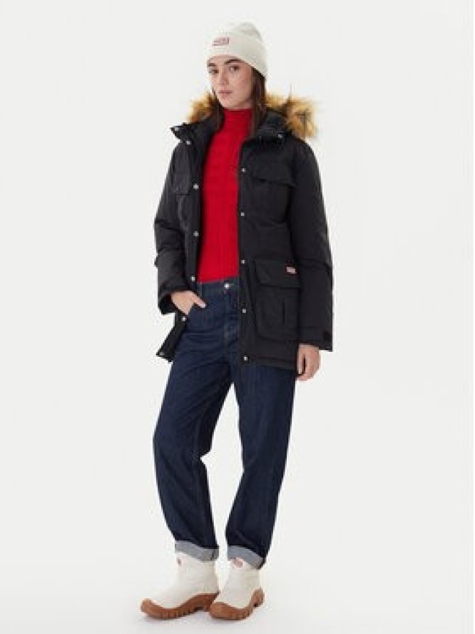 Hunter Parka Glyder HARW0014252 Czarny Regular Fit