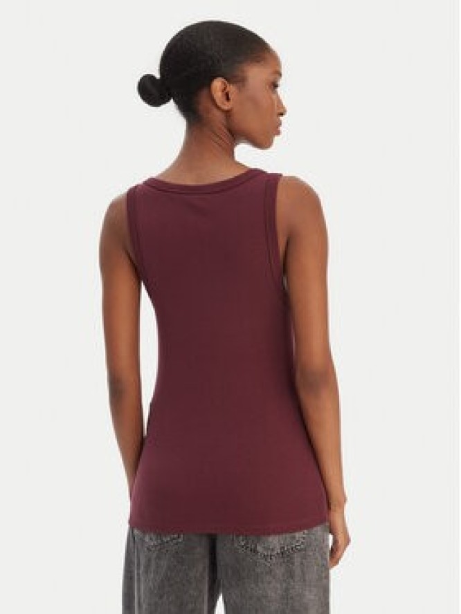 HUGO Top Datamia 50514489 Bordowy Slim Fit