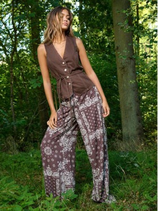 ONLY Top Silla 15374051 Brązowy Regular Fit