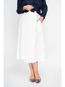 Le Jardin du Lin Spódnica w kolorze białym rozmiar: 40