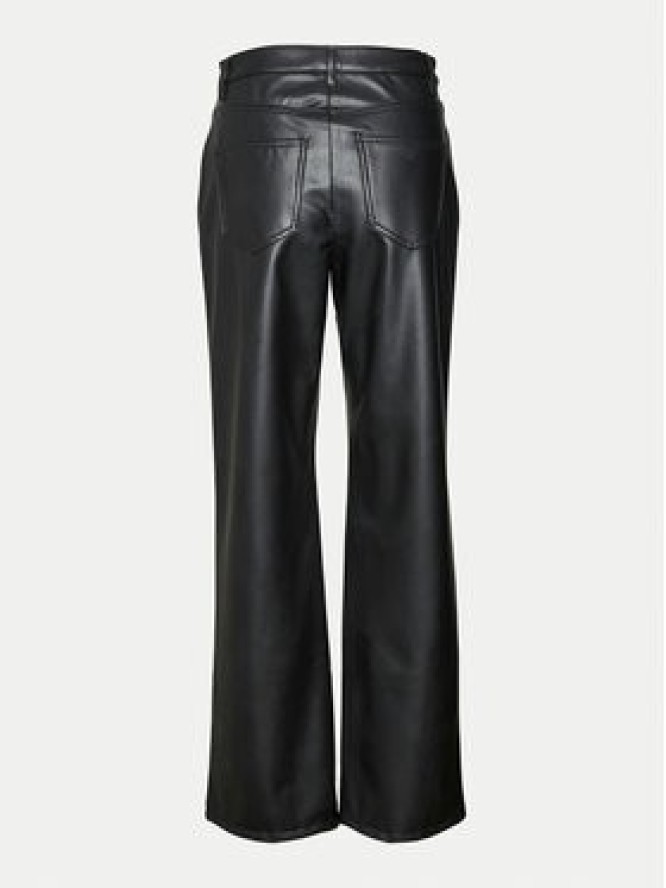 Vero Moda Spodnie z imitacji skóry Tessa 10310878 Czarny Wide Leg