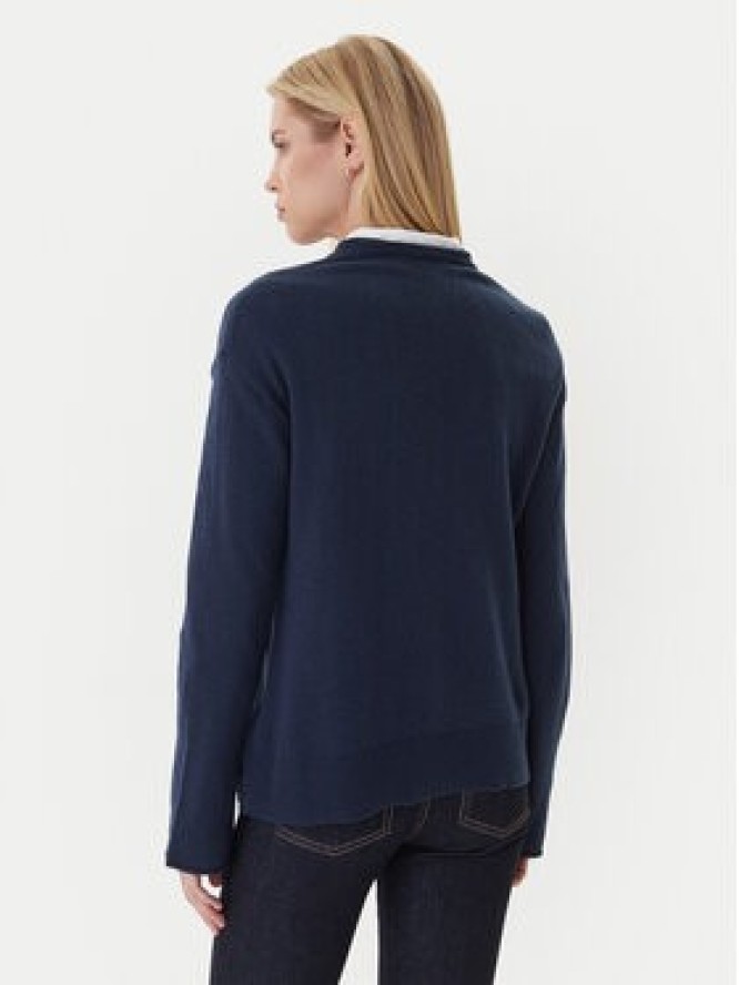 Tommy Hilfiger Sweter WW0WW46438 Granatowy Regular Fit