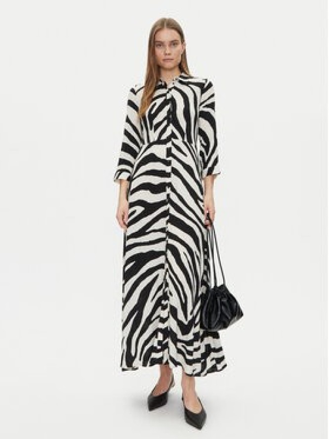 YAS Sukienka koszulowa Savanna 26022663 Beżowy Loose Fit