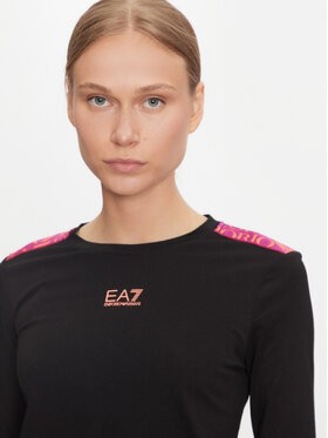 EA7 Emporio Armani Bluzka 6DTT16 TJLOZ 1200 Czarny Regular Fit