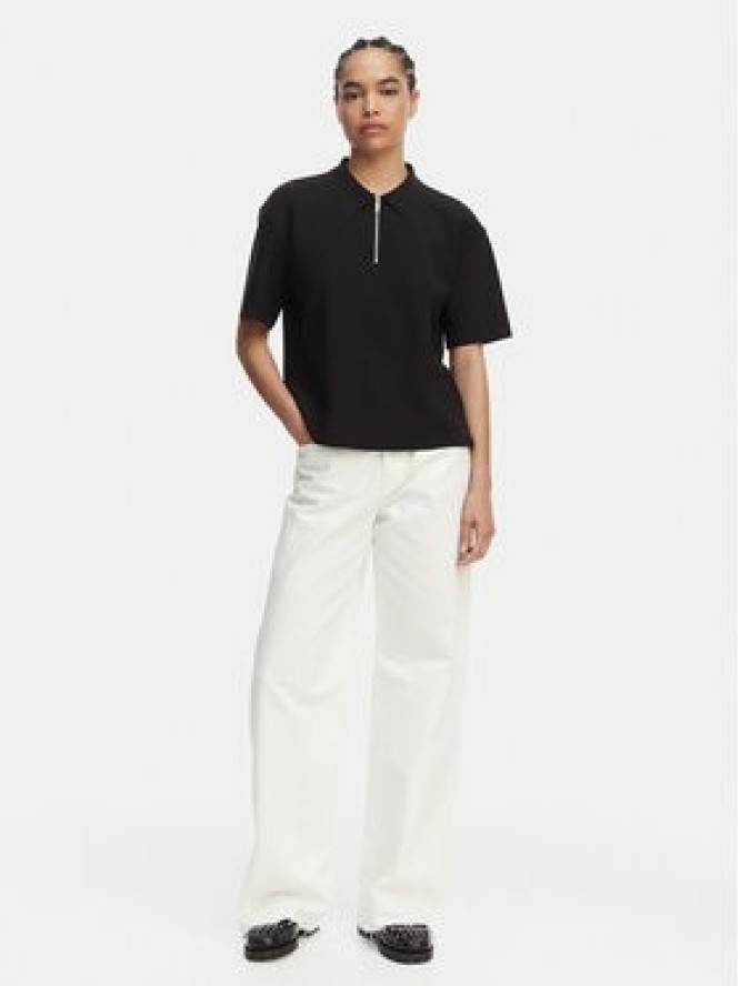 Calvin Klein Jeans Jeansy LV047F733G Kremowy Wide Leg