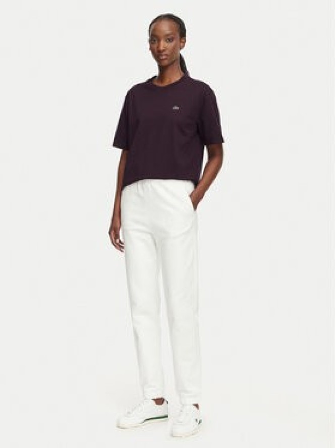 Lacoste T-Shirt TF7215 Bordowy Regular Fit