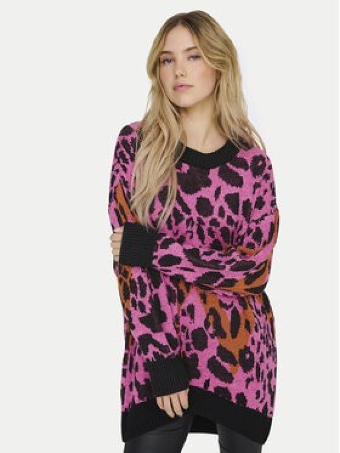 ONLY Sweter Helena 15332159 Różowy Oversize