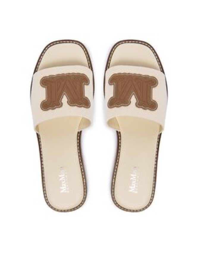 Max Mara Klapki 2616521039650 Brązowy