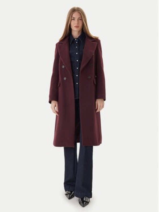 Maryley Płaszcz przejściowy MARYLEY-25IB807/01BU Bordowy Regular Fit