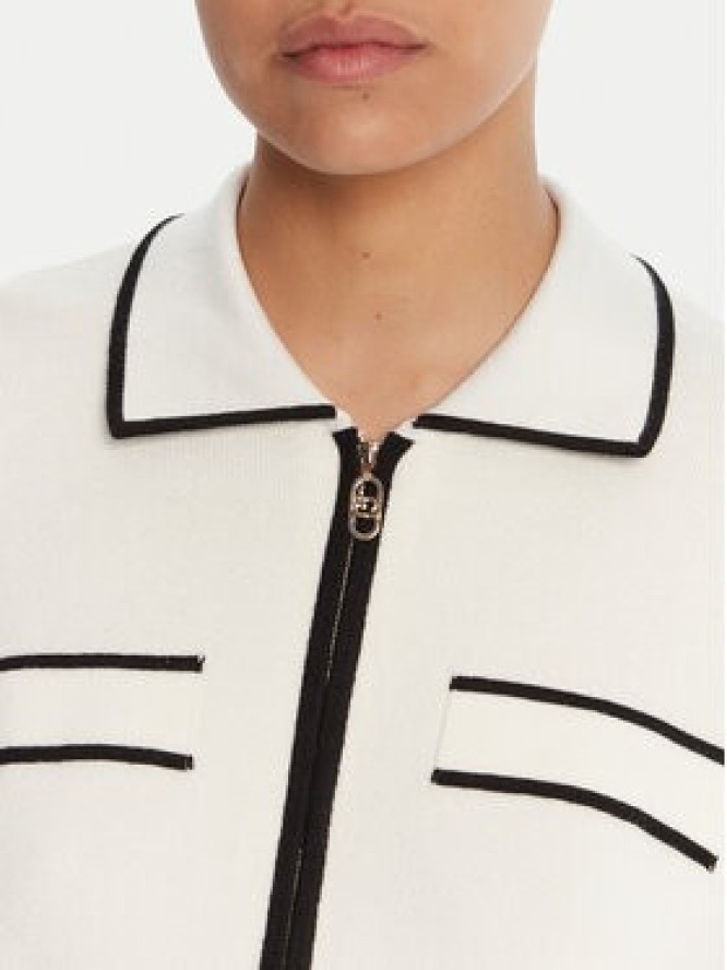 Liu Jo Sport Kardigan TF5250 MS59L Écru Regular Fit