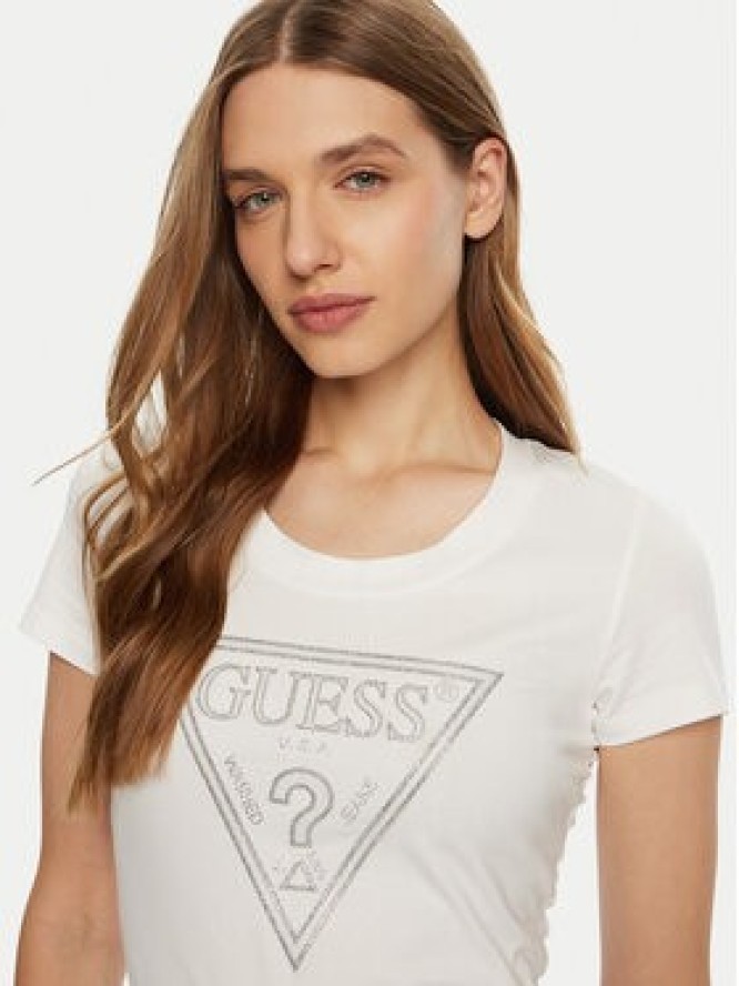 Guess T-Shirt W5RI11 J1314 Biały Regular Fit